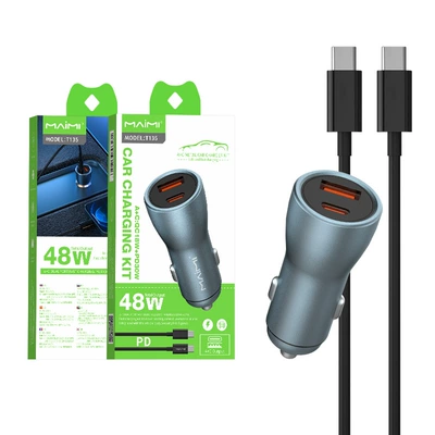 Mai Mai T135 car Siqaret yandırıcısı - car-set-48wpd-car-fast-charging-set