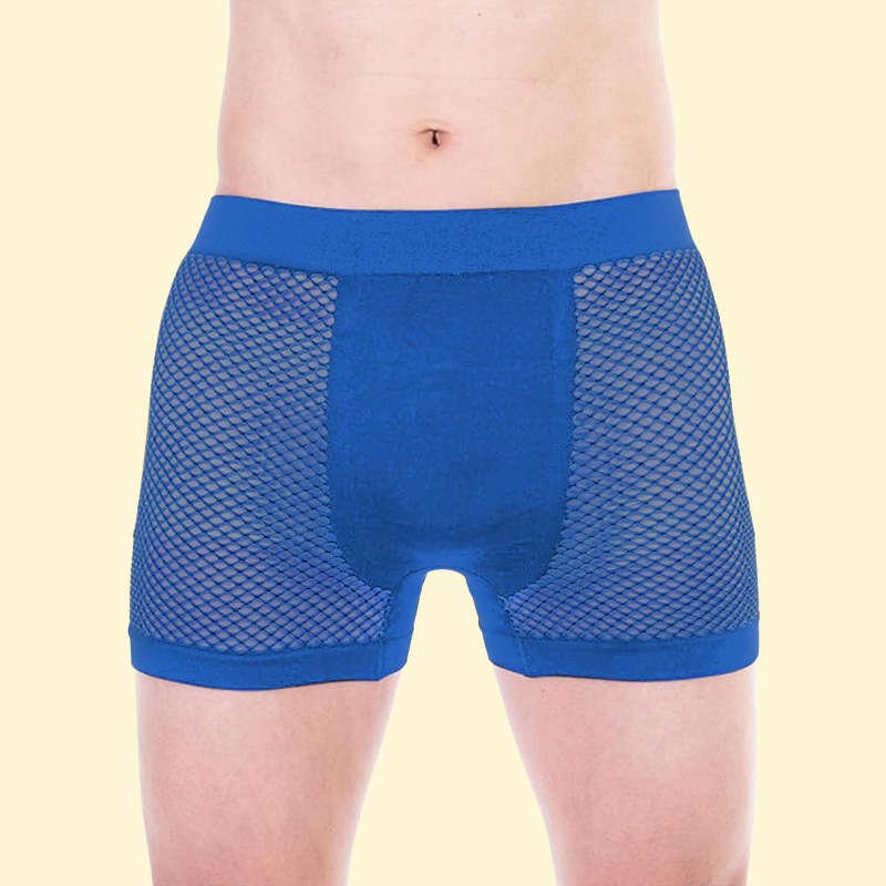 Cross-border Men's Underwear Mesh Breathable Odor-proof High-elastic Underwear Sports Bottoming Daily Wear Men's Boxer Shorts Underwear Cross-border Men's Underwear Mesh Breathable Odor-proof High-elastic Underwear Sports Bottoming Daily Wear Men's Boxer Shorts Underwear