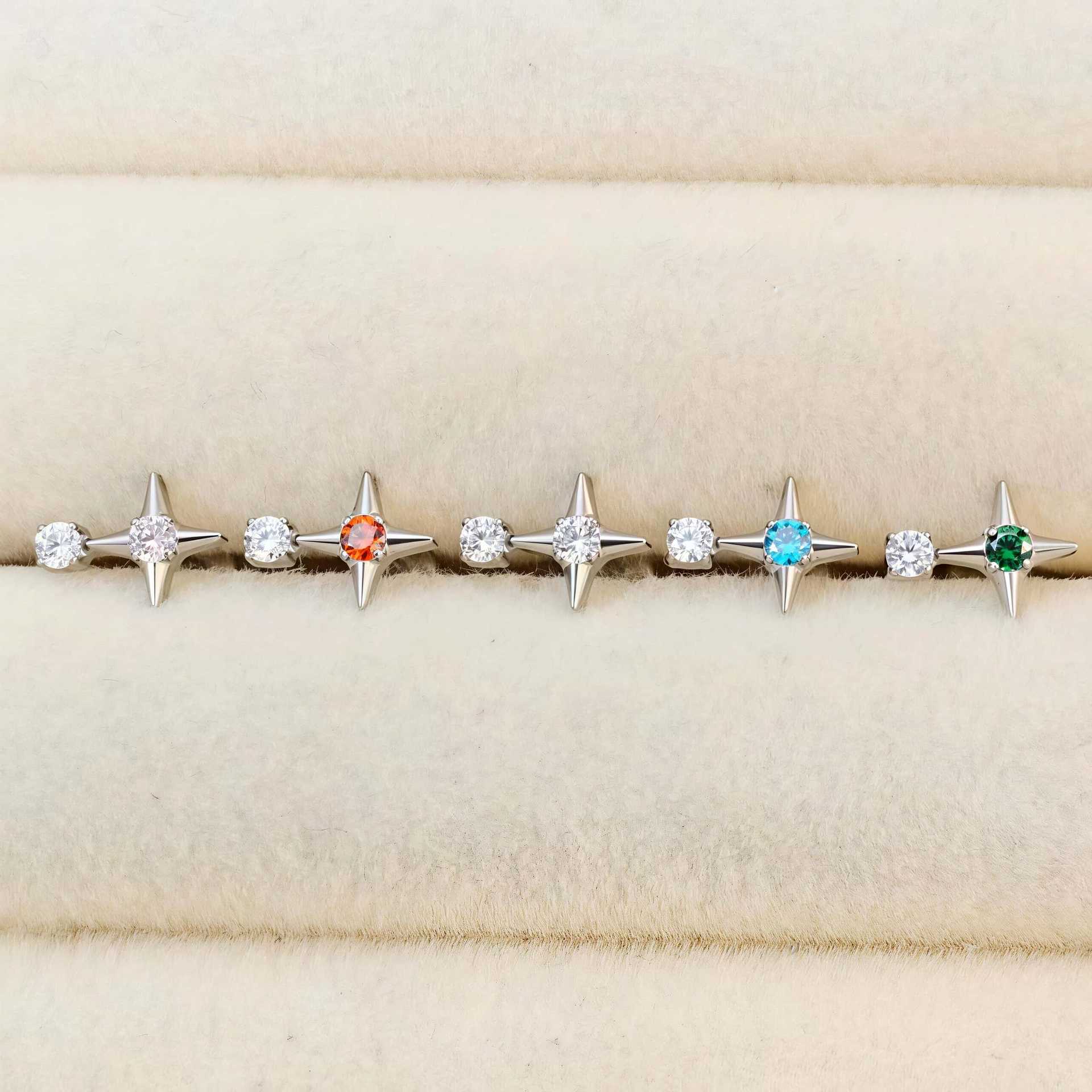 16G labret stud size and finish detail