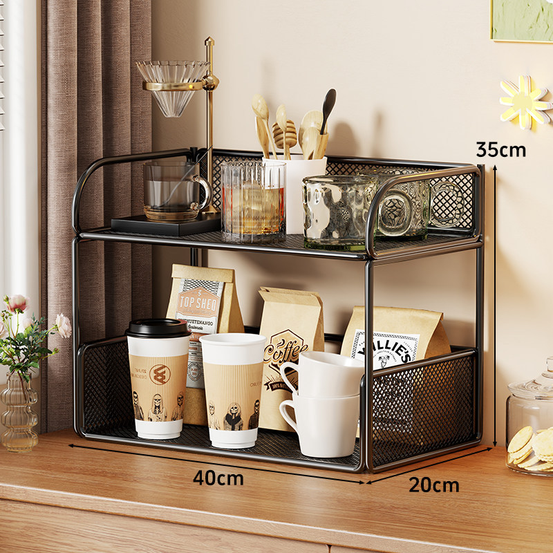 Estante Organizador de Tazas para Mesa, Multicapa, para Sala de Estar