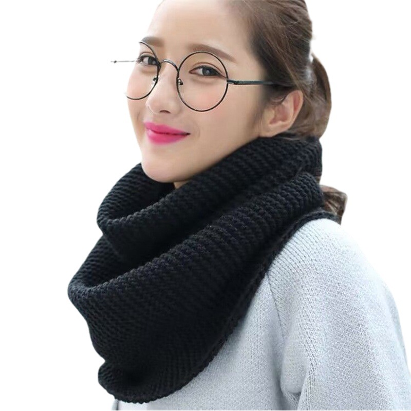 Scarf women's Korean-style student pullover scarf women's autumn and winter versatile thick wool men's and women's South Korea new collar fashion