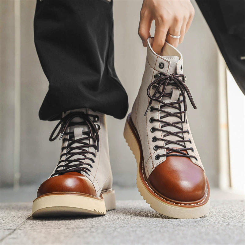 Martin сапоги мужской 2024 новый осенний ретро сапоги 2024 новый осенний тренд высокий бот Martin сапоги