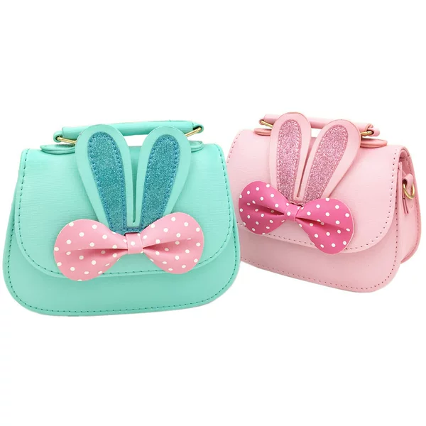 Cute Children's Bag Girls' Crossbody Bag Portable Baby's Shoulder Polo Dot Bow Classic Foreign Trade Cross-border Hot Sale