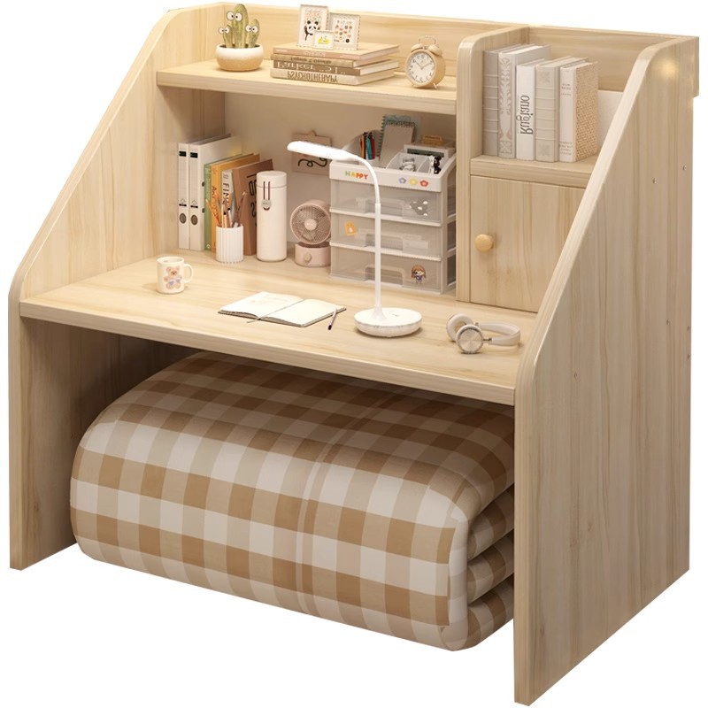 Mesa de cama dormitorio de estudiantes universitarios Temporada de apertura Artefacto de la cama de arriba y abajo Mesa de computadora portátil perezosa Mesa de estudio de escritura