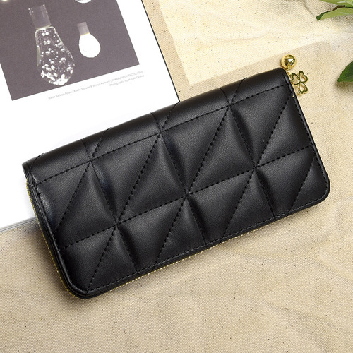 Diamond wallet women's long style  new European and American fashion large capacity clutch bag zipper women's wallet ins style
