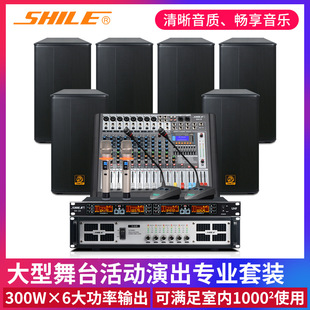 Lion Music Stage Audio Equipment S62B/BX112 Large Conference Speaker Mixer Power Amplifier Wireless Microphone Set