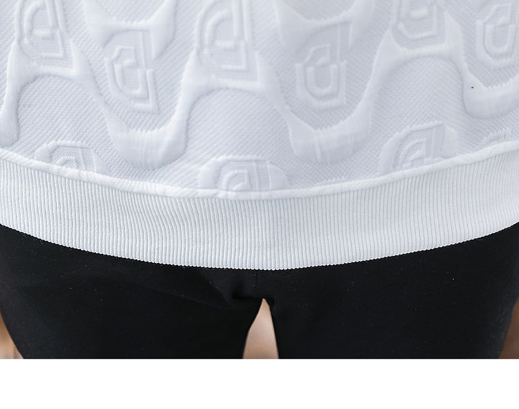 Lätt lyxig luvtröja för män höst och vinter, nytt exklusivt trendigt märke jacquard långärmad t-shirt mångsidig avslappnad_voghion.com