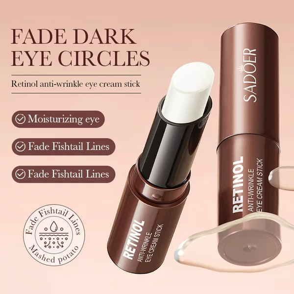 Cross-border retinol eye cream stick reduces dark circles, fine lines, and eye bags, lifts, tightens, and moisturizes the eye area