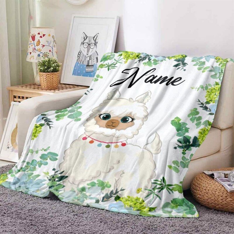 フランネルブランケット DIY 名前動物犬プリントスローブランケットキャラクター旅行ポータブルキルトクロスボーダー工場卸売|undefined