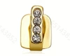 Single golden rhinestone