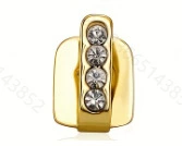 Хит продаж на Temu, комплект из трёх rhinestone крест-несмотря на границы, сочетание зубовhip hop зубные гриллы