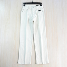思琪女装2510/20 秋冬季斜纹弹力棉高腰修身小直筒牛仔长裤