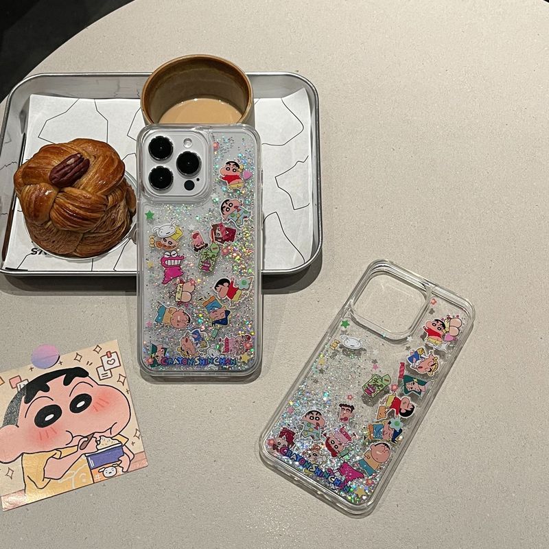 流砂クレヨンしんちゃん iPhone16promax用スマホケース Apple17air ネットで話題のトレンドモデル17pro|undefined