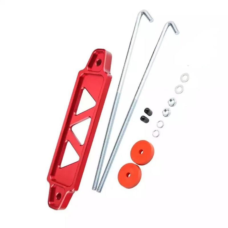 Car Modified Aluminum Alloy Car Battery Rack Buckle Battery Rack Fixed Clip Triangle Five-Hole Battery Bracket
