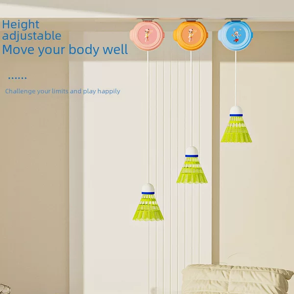Badminton trainer indoor and outdoor children adult single trainer one person playing elastic swing badminton