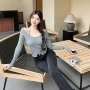 女士长袖时尚针织上衣