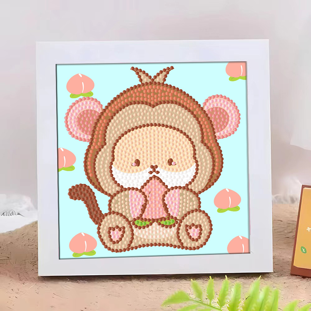 Diamante infantil DIY hecha a mano con material de marco paquete de dibujos animados Sanliou pegatinas de diamante regalo al por mayor pinturas de mampostería