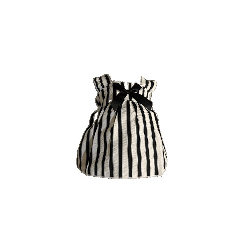 Ropa para perros verano nuevo estilo estilo occidental moda Teddy Bichon Bomei vestido de tirantes con lazo a rayas mascota