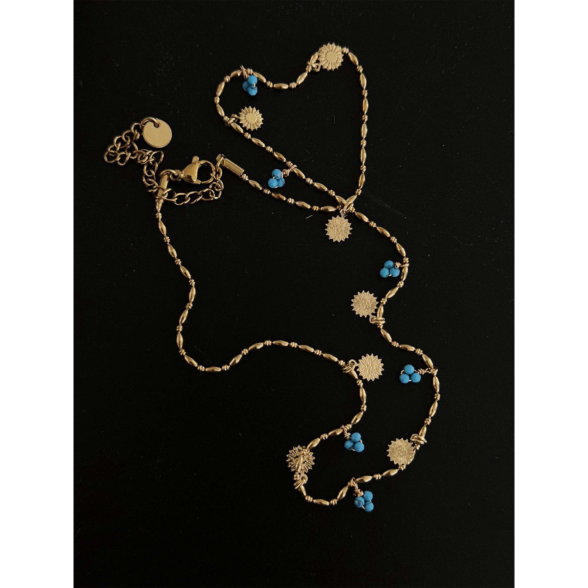 301 early autumn handmade string south France romantic style necklace is not too good-looking series atmosphere female O12-10