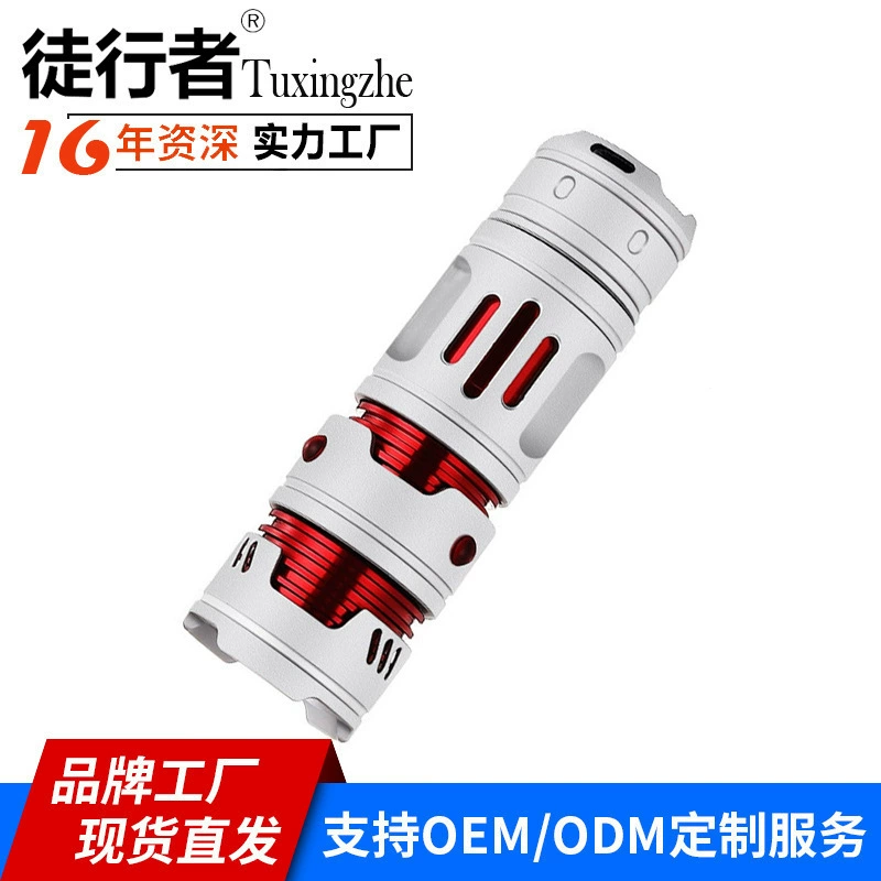 Новый трансграничный гироскоп для декомпрессии на кончиках пальцев сильный свет фонарик открытый мини-фонарик доставка в живую