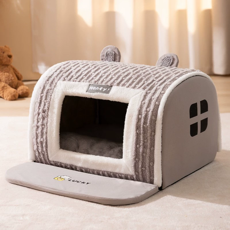 Large dog kennel winter warm dog house removable and washable dog bed four seasons large dog house type cat kennel pet supplies