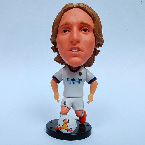 Cristiano Benzema, Modric, Hazard, Bale, football star figure, Real Madrid ornament