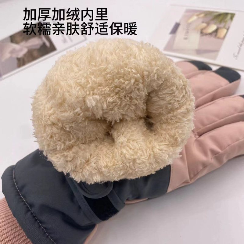 冬季滑雪手套男女加绒加厚保暖防滑防寒防风触屏情侣运动户外手套|undefined