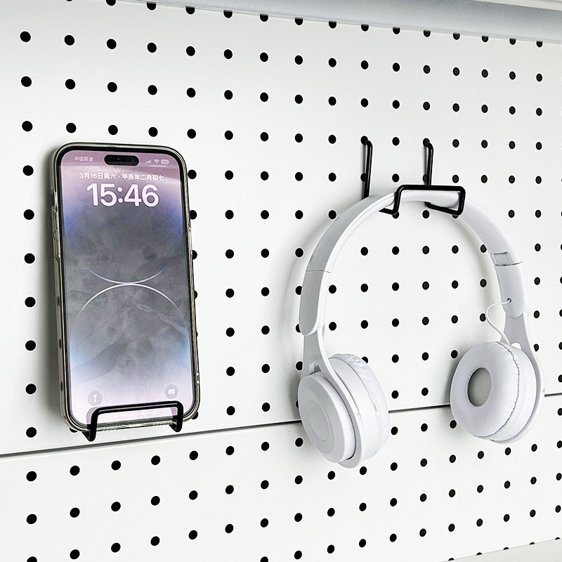16/25/26 hole board accessories hook round hole dedicated universal metal storage rack mobile phone keyboard bracket 16/25/26 hole board accessories hook round hole dedicated universal metal storage rack mobile phone keyboard bracket