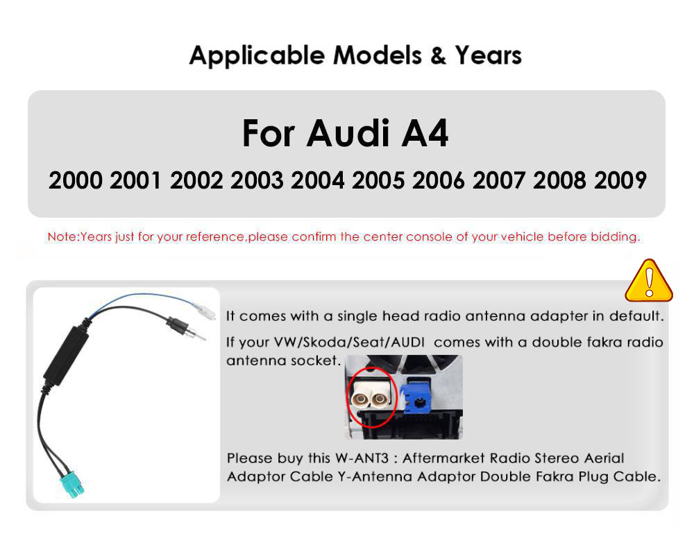 9 inch is suitable for 00-09 Audi A4 Android large screen radio player WiFi car navigation all-in-one machine