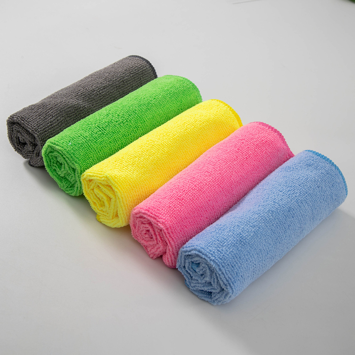 Caja transfronteriza 5 color toallas de limpieza de cocina de limpieza de microfibra absorción de agua toallas perezosas para limpiar la mesa para lavar el coche toallas de limpieza