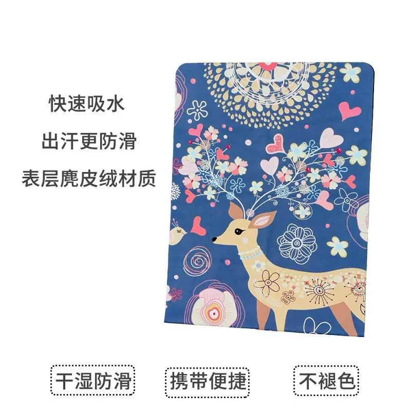 Factory Direct Sales Customizable Suede Thickeneded Portable Storage Odor-Free Environmentally Friendly Rubber Cork Yoga Mat