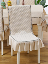 歺桌套加椅套餐桌台布和椅套台布欧式风格新款年新款布艺欧式高端