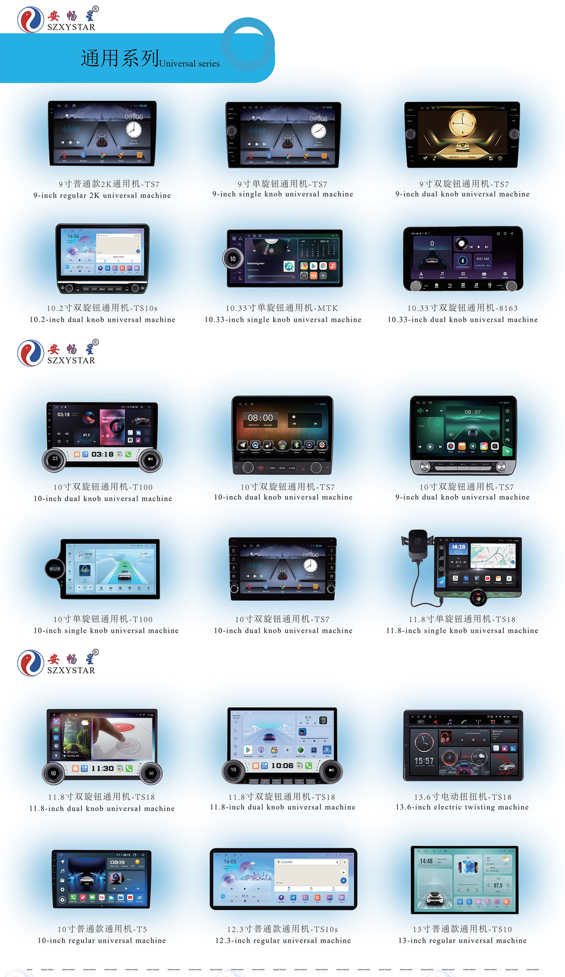 Hot-Selling 9/ 10inch Dingwei Ts18Ts10S Versatile Head Unit Android 4g Navigation 360 Panoramic Image All-In-One Device