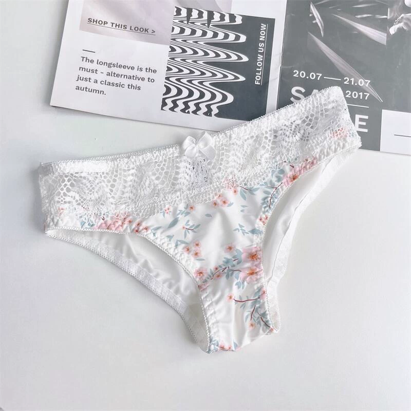 Japanese cute teen girl bra, set, tea cup, sexy underwear, floral print, plus size