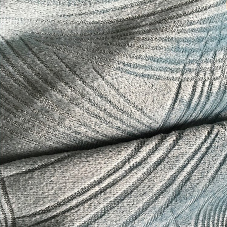 厂家在线经编烂花毛绒布 沙发靠垫超柔短毛绒面料