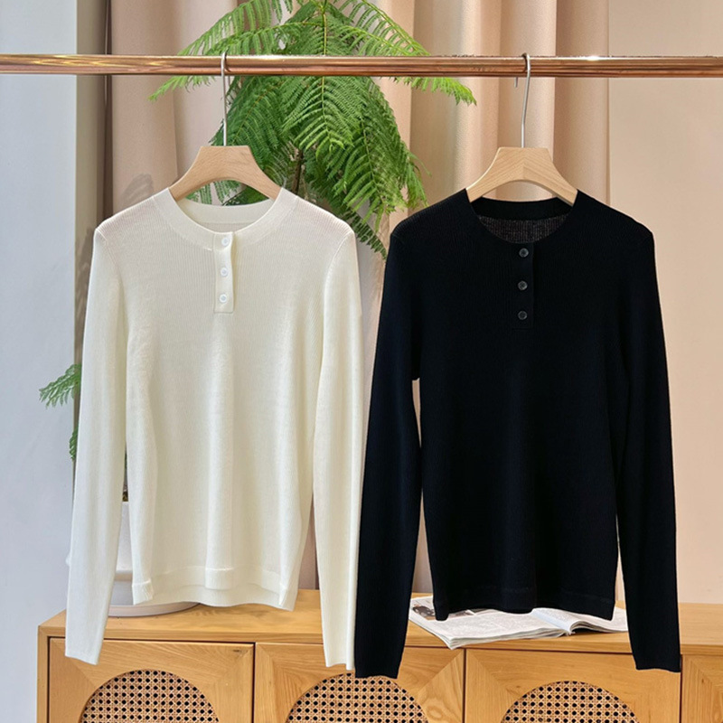 Base elegant solid color colored woolen demi-season body-friendly…