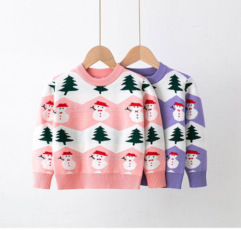 Christmas Fashion Snowman Knit Hoodies & Sweaters display picture 1