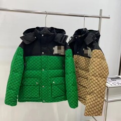 跨境外贸冬季新款可拆卸连帽羽绒服男女同款休闲加厚防风保暖外套