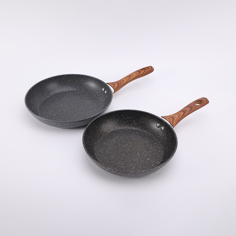 Suministro directo de fábrica maifan piedra plana antiadherente sartén filete sartén de imitación Die Casting pan