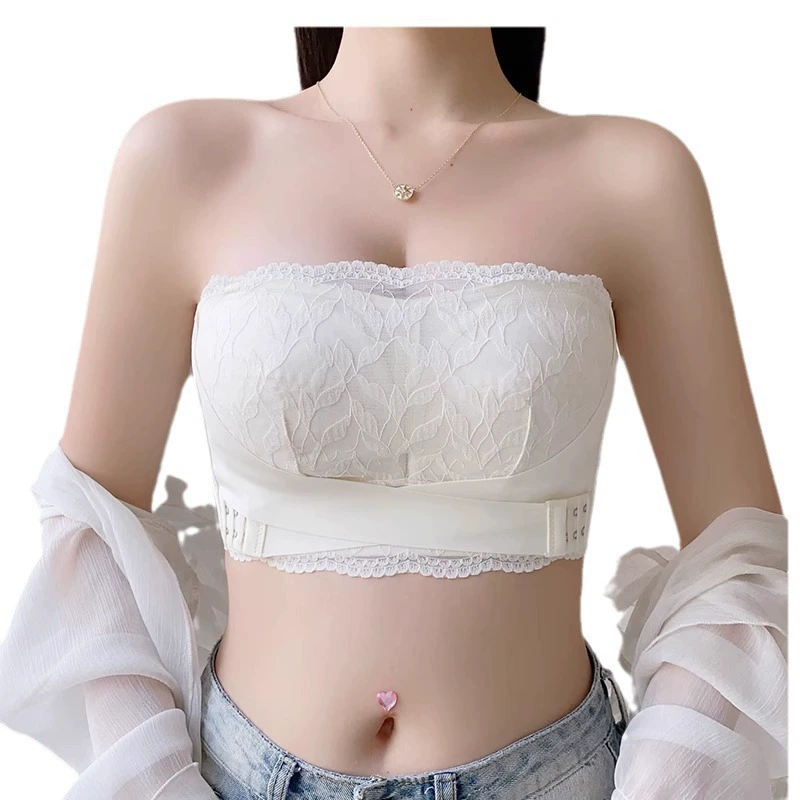 Нескользящее бюстье underwear, поддерживающее невидимая тонкая верхняя часть бюстгальтера