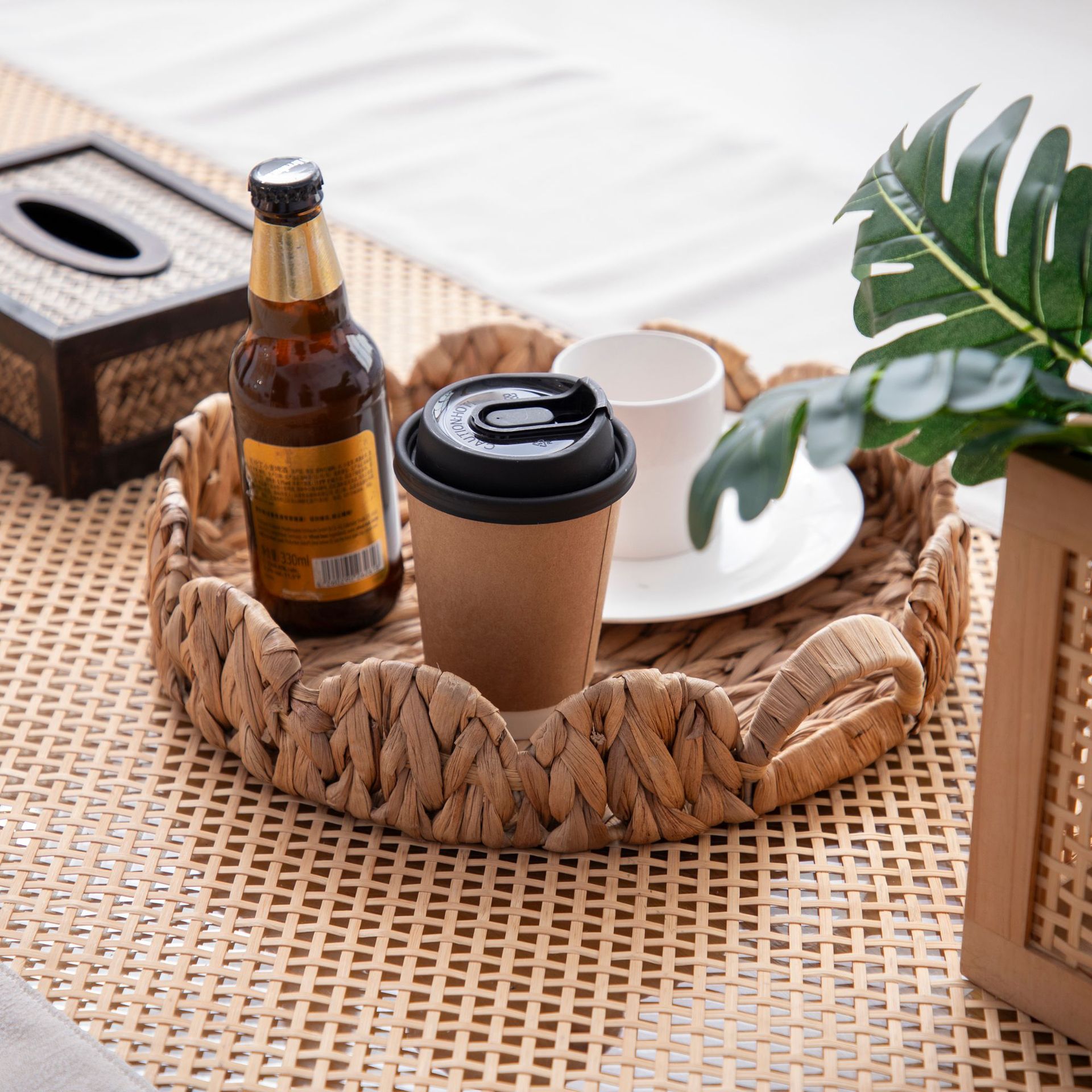 Cesta de almacenamiento de hierba de calabaza de encaje no plegable tejida cesta de almacenamiento grande juguetes para el hogar cosméticos cesta de almacenamiento de artículos diversos