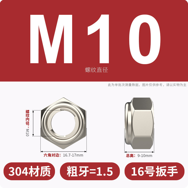 304ステンレス金属セルフロック六角ナット緩み止めねじキャップ止めロックナット|undefined