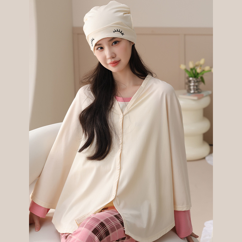 2025 spring new cotton thread pregnant women shawl hat suit breast-feeding towel out feeding artifact fig cloth 2025 spring new cotton thread pregnant women shawl hat suit breast-feeding towel out feeding artifact fig cloth