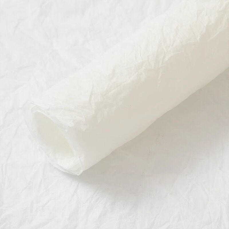 Papel de seda plisado al por mayor para floristerías, papel para envolver regalos florales, embalaje para ramos, material de papel natural hecho a mano, papel enrollado a mano.