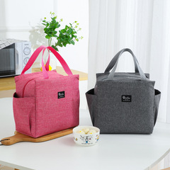 Large-capacity Oxford cloth lunch box bag for office workers with rice lunch bag simple portable lunch bag outing lunch bag