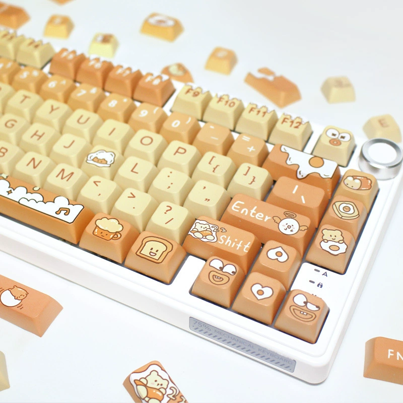 Polyplants cute personality keycap pbt с пятисторонним нагревом XDA high механическая клавиатура универсальная