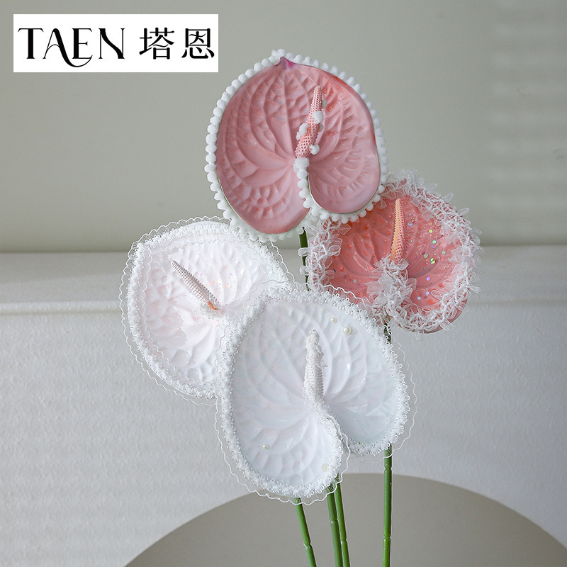 新品褶皱雪纱丝带鲜花束装饰蕾丝花边带diy手工配饰材料花艺缎带|undefined