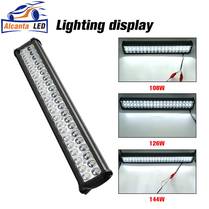 货车卡车双排工作灯汽车射灯双排长条灯改装越野车灯汽车LED射灯