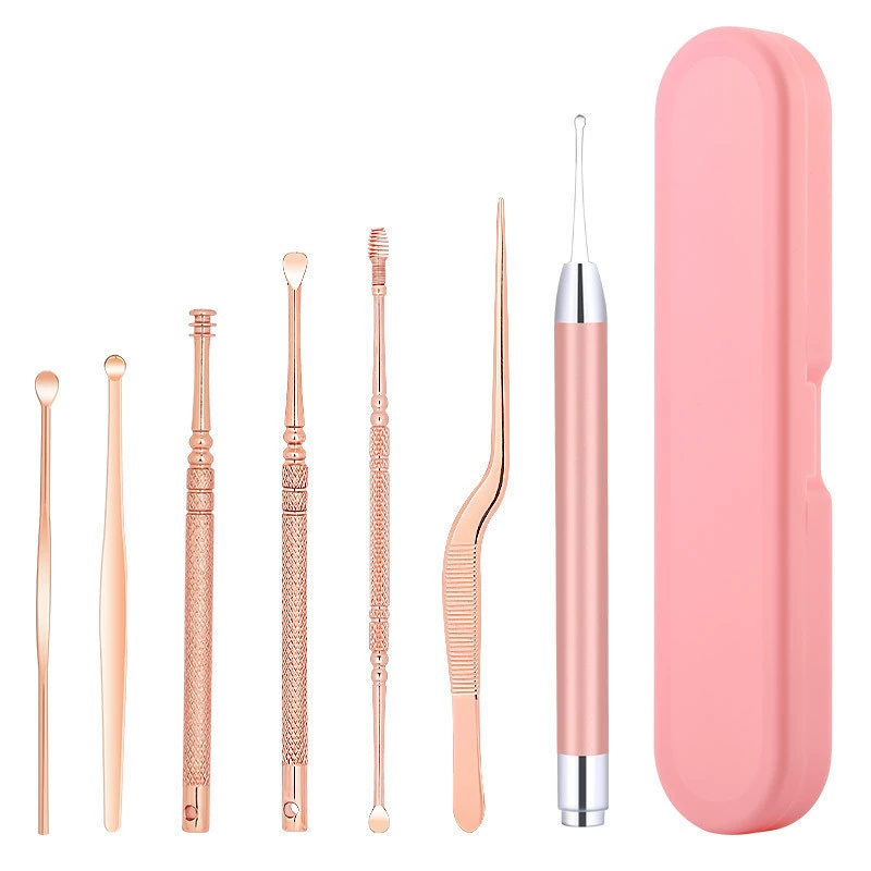 Ear picking stainless steel, tools set, 6 pieces