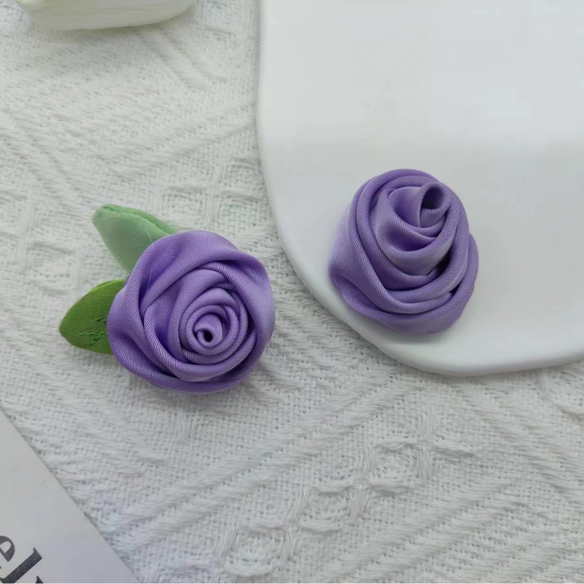 Cross-Border Satin Rose Hair Accessories - Image 2